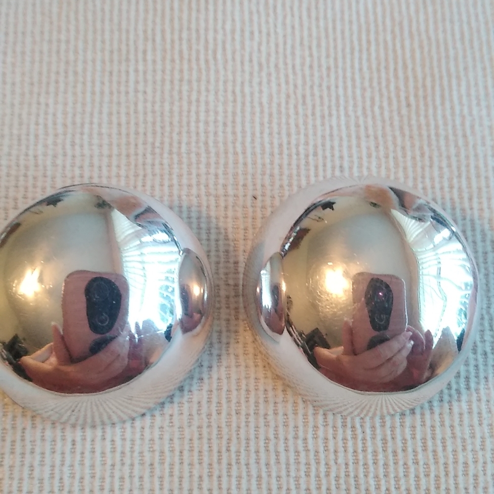 Sterling Silver Circle Earrings - image 1